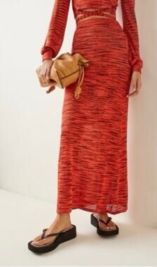 Alexis Loli Space Dyed Knit Midi Skirt Size Medium